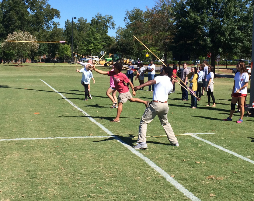 HY 111 Students Experiment with the atlatl