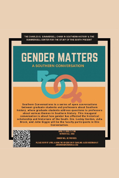 Promo Poster for inaugural Southern Conversations workshop.