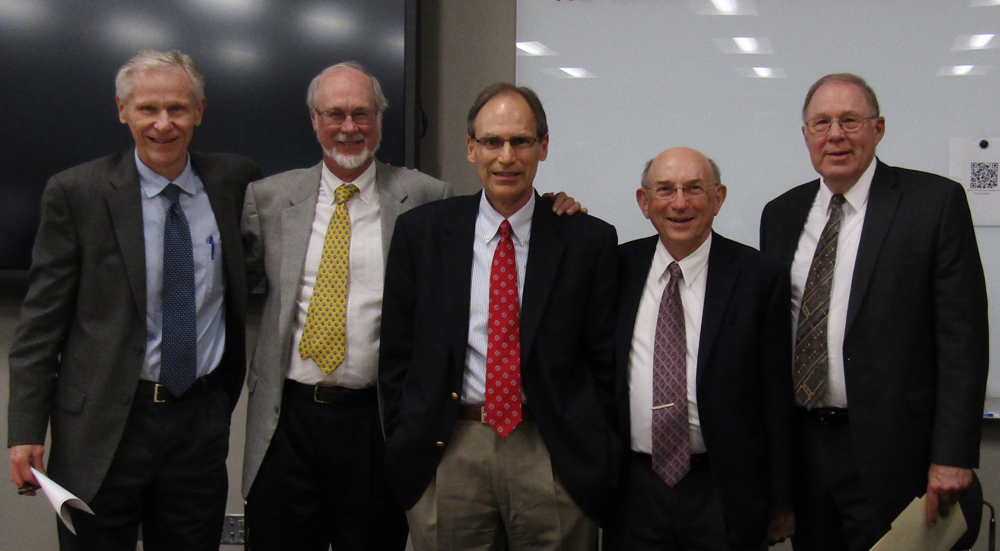 George Rable in center with friends and colleagues.