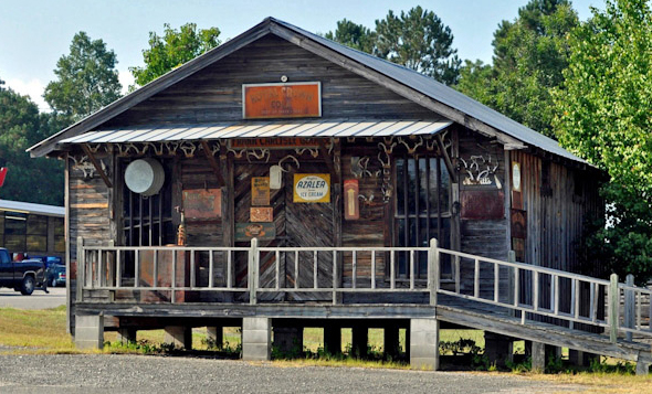 Photo of the Carlisle Store on the grounds of the Choctaw County, AL historical museum. 