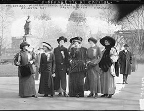 suffragettes marching in washington dc