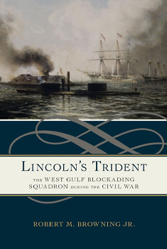 Book cover showing a naval scene from the Civil War.