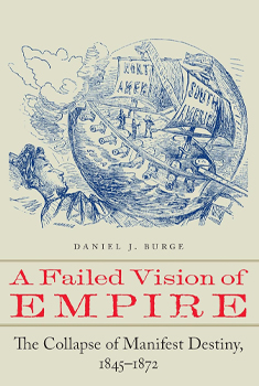 Book cover with image of political cartoon from the 1800s.