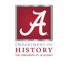 Logo showing the Alabama script A with the department of history wordmark below.