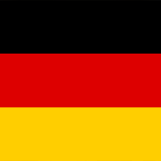 German tri-colored flag.